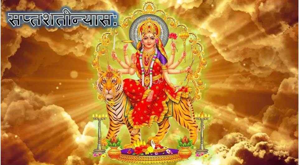 Goddess durga; Devi durga image; durga saptashati image; saptashati nyasah;